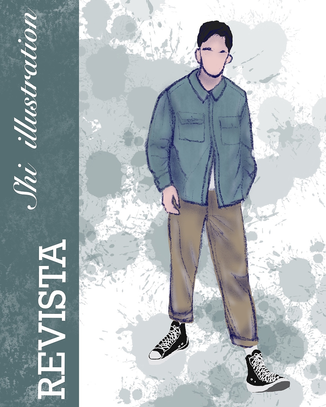 男士日常气质穿搭（图ZMjU4NjQ1NTg0） - 商业插画 - 站酷设计师插画BoNanCible原创素材 - 站酷ZCOOL