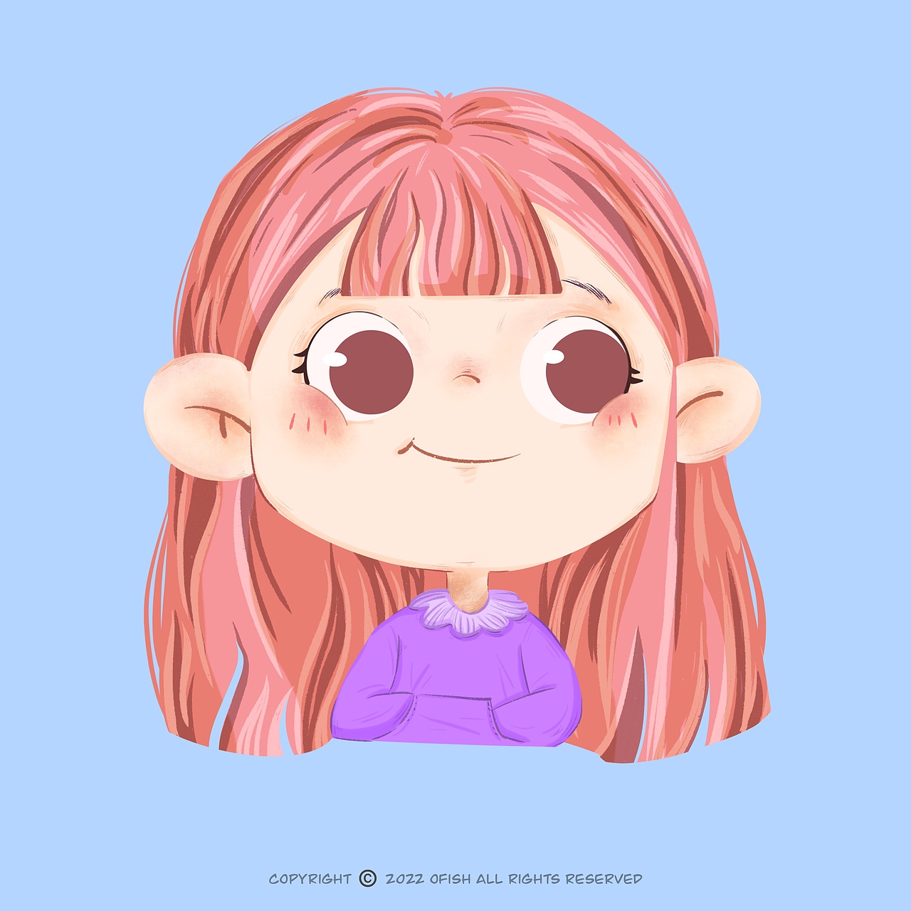 原创插画|儿童插画小女孩