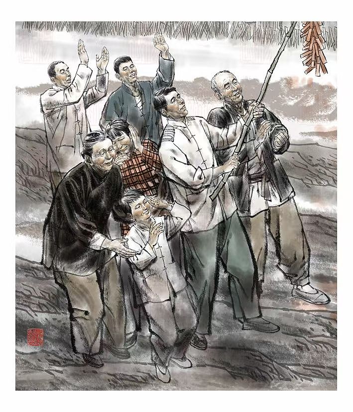 红色主题展馆~层板画~景箱~展馆画~连环画、国画