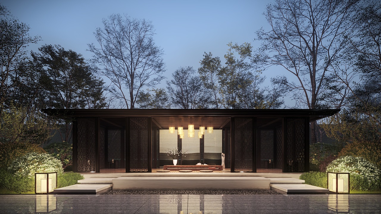 lumion夜景效果图