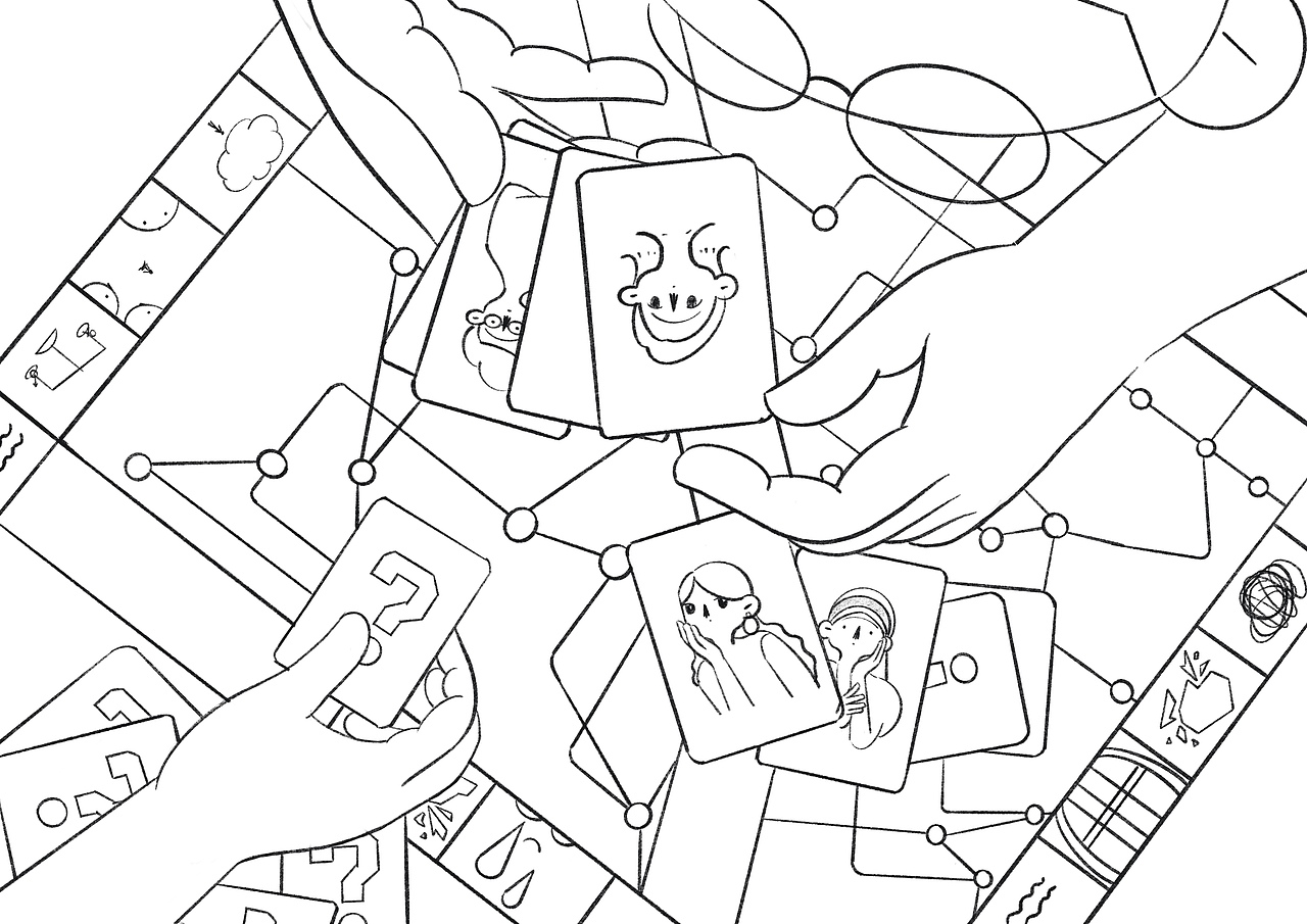 社論插畫｜女性社會(huì)話題｜相親牌局（圖ZMzM1ODg3MjMy） - 創(chuàng)作習(xí)作 - 站酷設(shè)計(jì)師氤酒原創(chuàng)素材 - 站酷ZCOOL