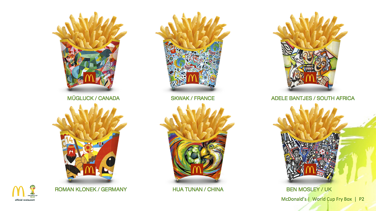 2014 McDonald's 世界杯 薯条盒设计(图ZMTc2MDUxMTI=) - 包装 - 站酷设计师画图男原创素材 - 站酷ZCOOL