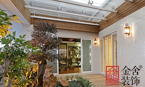 石家庄碧桂园桃园里320平米中式风格装修效果图!