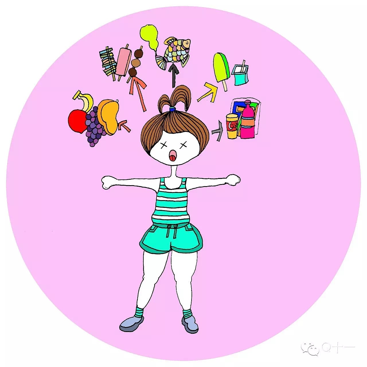 胖女人系列插画|插画|创作习作|xiejing静 - 原创作品 - 站酷 (ZCOOL)