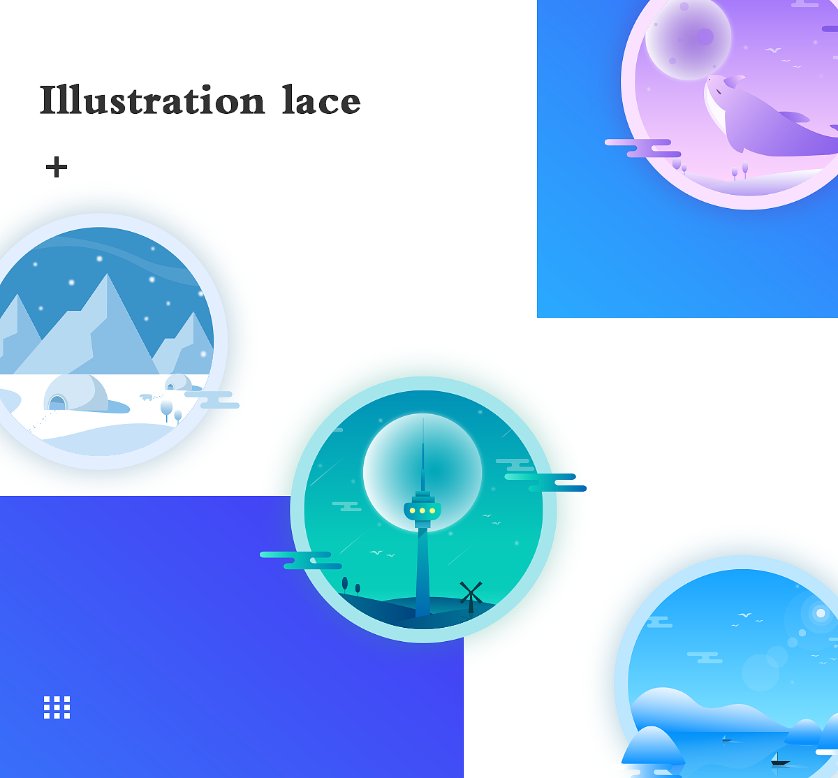 手机扁平化界面UI设计 移动端APP风景天气插画设计（图ZMTM4MDUzMjk2） - APP界面 - 站酷设计师夜里的萤火虫原创素材 - 站酷ZCOOL