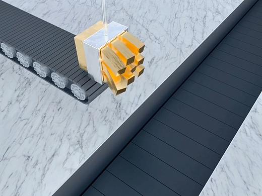 C4D 模拟 金属块切割 动画