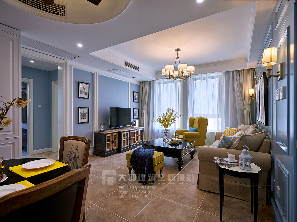 天津美式家居设计实景拍摄（图ZMTk5NjM3Mjc2） - 环境/建筑摄影 - 站酷设计师北京大羽空间摄影原创素材 - 站酷ZCOOL