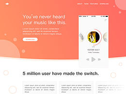 web app landing