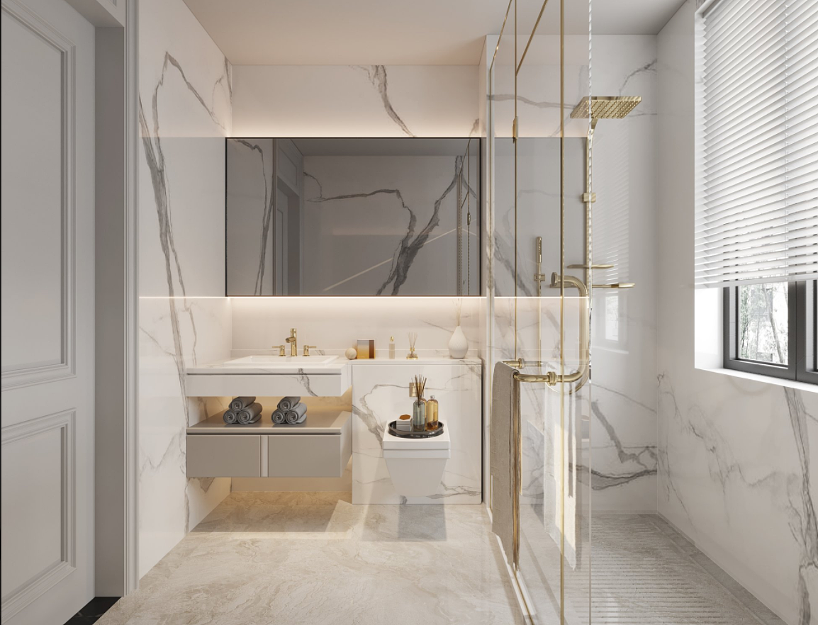 家装全屋效果图设计全景混搭型风格