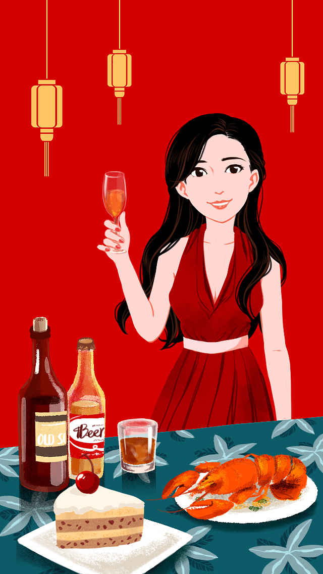 一组春节前的海报插画（图ZMTQ1NTUyOTI4） - 商业插画 - 站酷设计师APang存档号原创素材 - 站酷ZCOOL