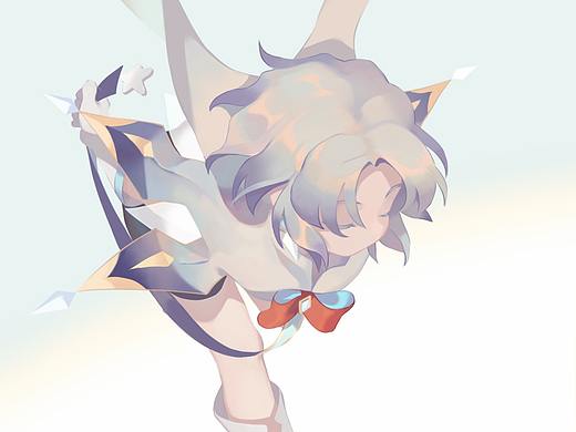 冰与风的精灵（二）（个人主页-ZNDk3MjU5OTY=） - 艺术插画 - 站酷设计师黑色party原创素材 - 站酷ZCOOL