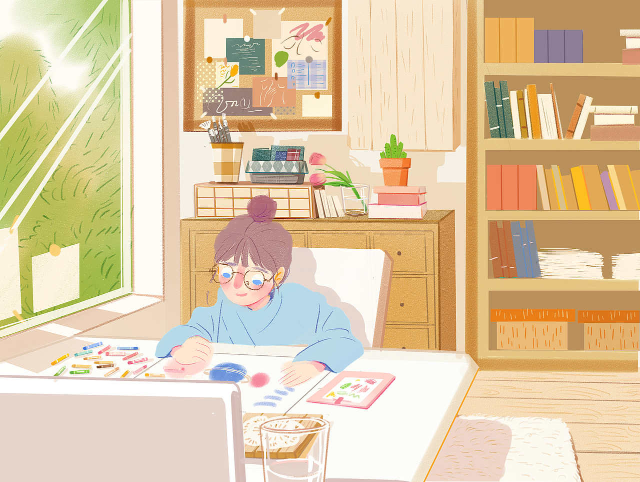 2020总结｜原创插画《寻常日》（图ZMjM4ODIwNDA4） - 商业插画 - 站酷设计师张张小鸟原创素材 - 站酷ZCOOL