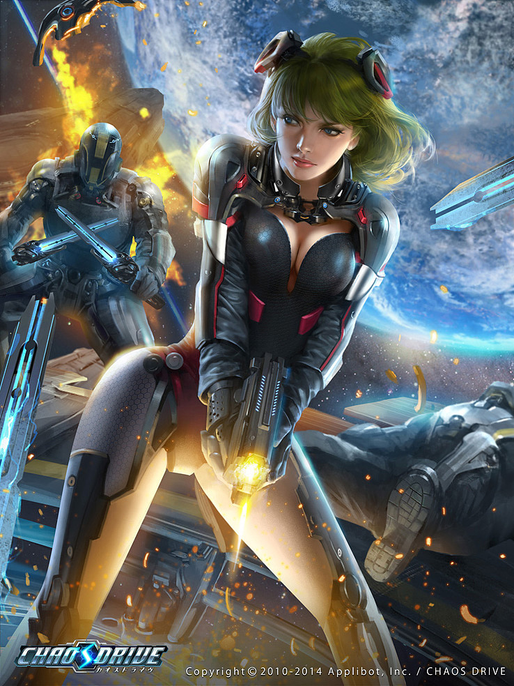 一些科幻风卡牌作品