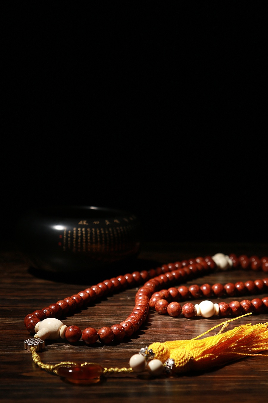 树意佛珠静物拍摄