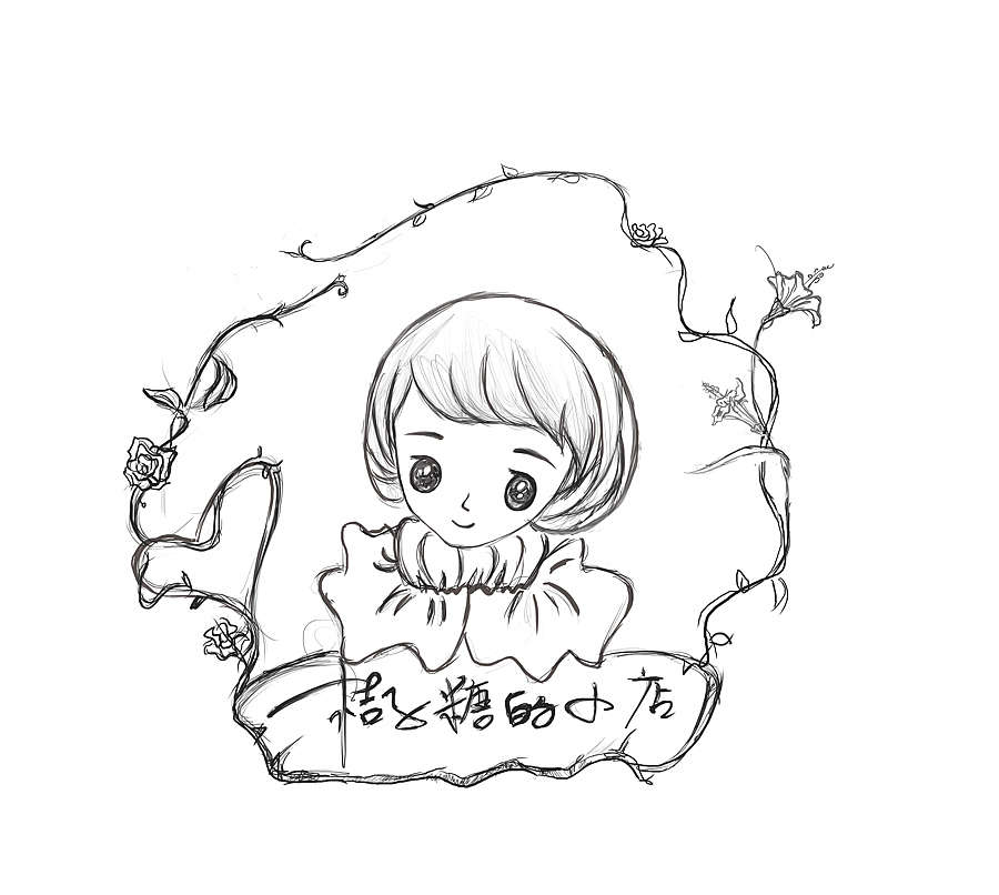 手绘人物（图ZODM3MTA0MzY=） - 单幅漫画 - 站酷设计师微笑里都原创素材 - 站酷ZCOOL