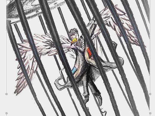 0001《囚鳥》--《一個人的生活》系列作品（個人主頁-ZMjQ2MzkxOTY=） - 概念設(shè)定 - 站酷設(shè)計師威廉一明原創(chuàng)素材 - 站酷ZCOOL