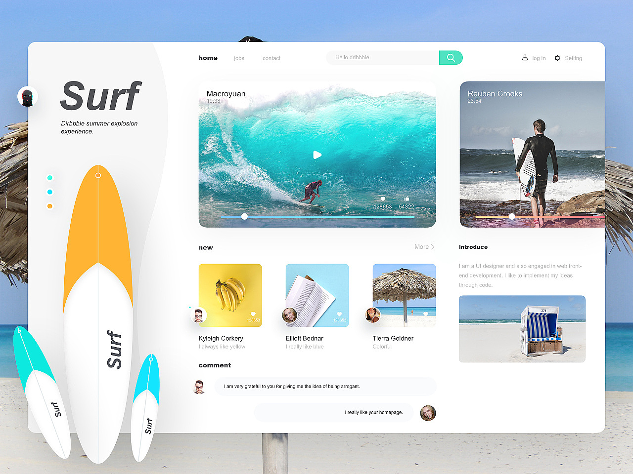 Web surf（图ZMTUxNjExNTA0） - 个人网站 - 站酷设计师IC1107原创素材 - 站酷ZCOOL
