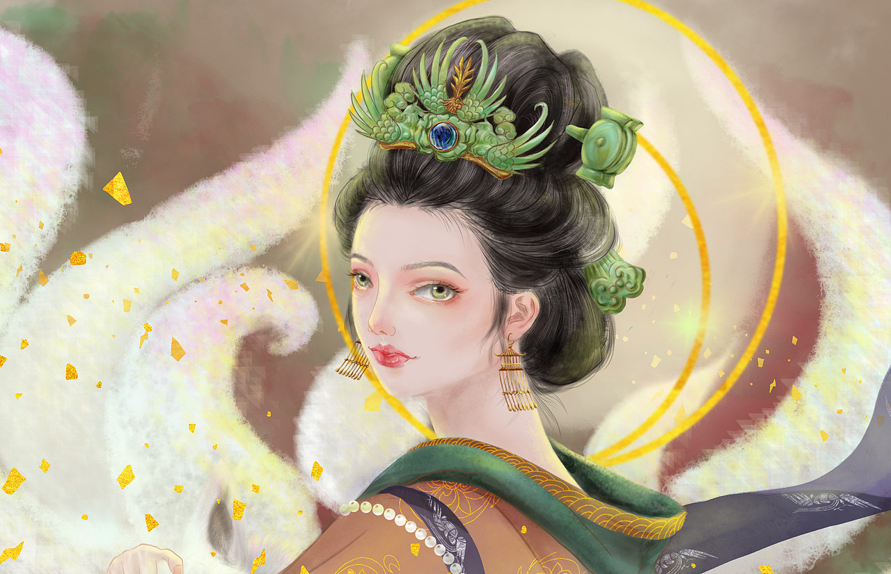 九尾在怀（图ZMjU0MDYzOTQ0） - 艺术插画 - 站酷设计师培风南原创素材 - 站酷ZCOOL