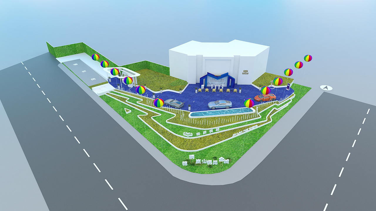 营销中心开放活动效果图及执行（锦岚悦城）（图ZMjA1NTcwNzAw） - 场景 - 站酷设计师放狼的小羊原创素材 - 站酷ZCOOL