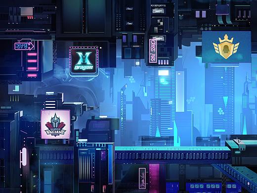 赛博朋克cf城市KV