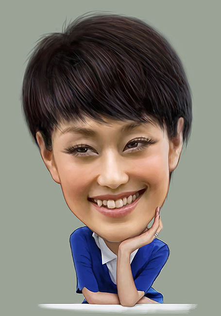 朱自尊演艺明星漫像系列:马伊璃