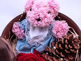 美翻了，萌到極點(diǎn)！原創(chuàng)永生花小熊欣賞！