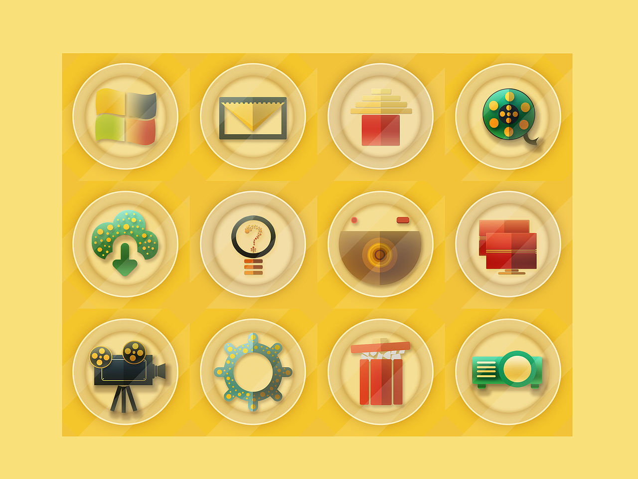 電腦UI圖標（圖ZNjg1NDEwMTY=） - 圖標 - 站酷設計師年糕啊原創(chuàng)素材 - 站酷ZCOOL