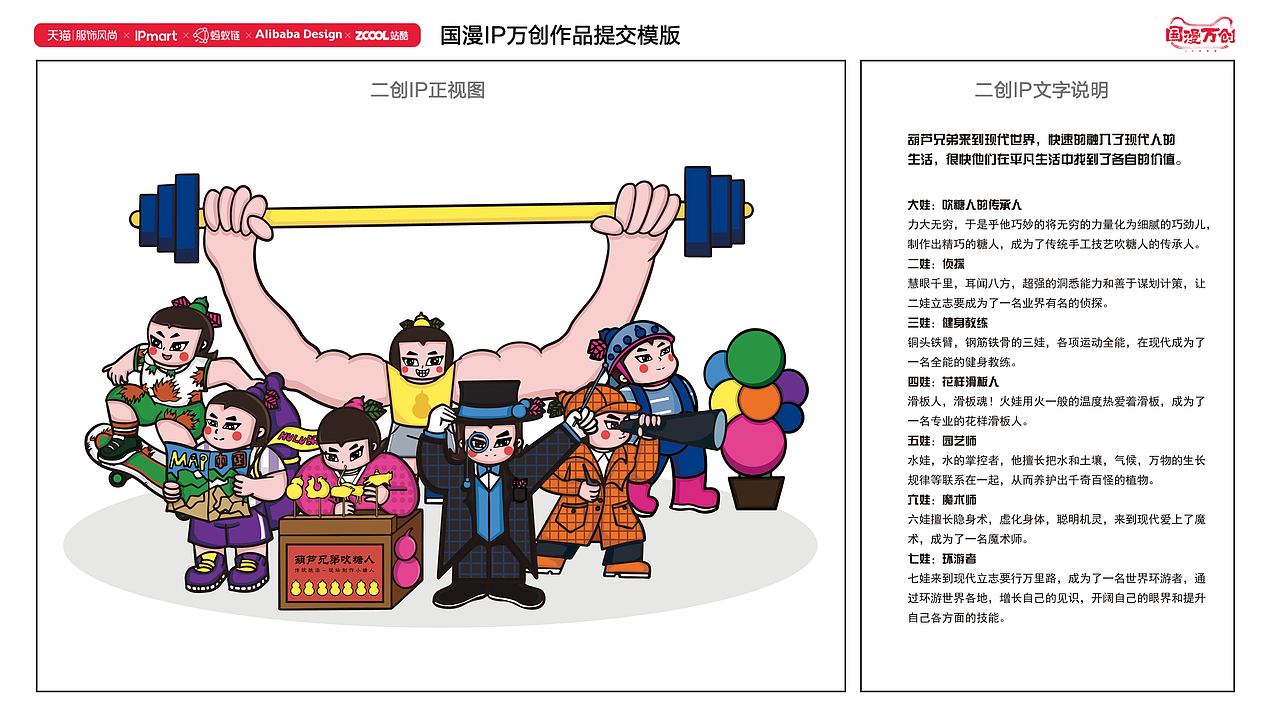 国漫万创——葫芦兄弟（图ZMjczMDQyOTAw） - IP形象 - 站酷设计师陈吉子原创素材 - 站酷ZCOOL