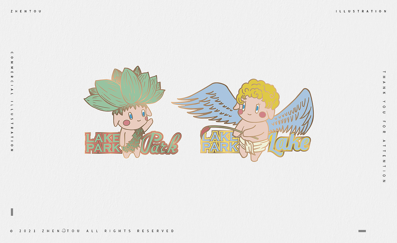 【保亿-湖风雅园】插画 X 枕头ZHENTOU