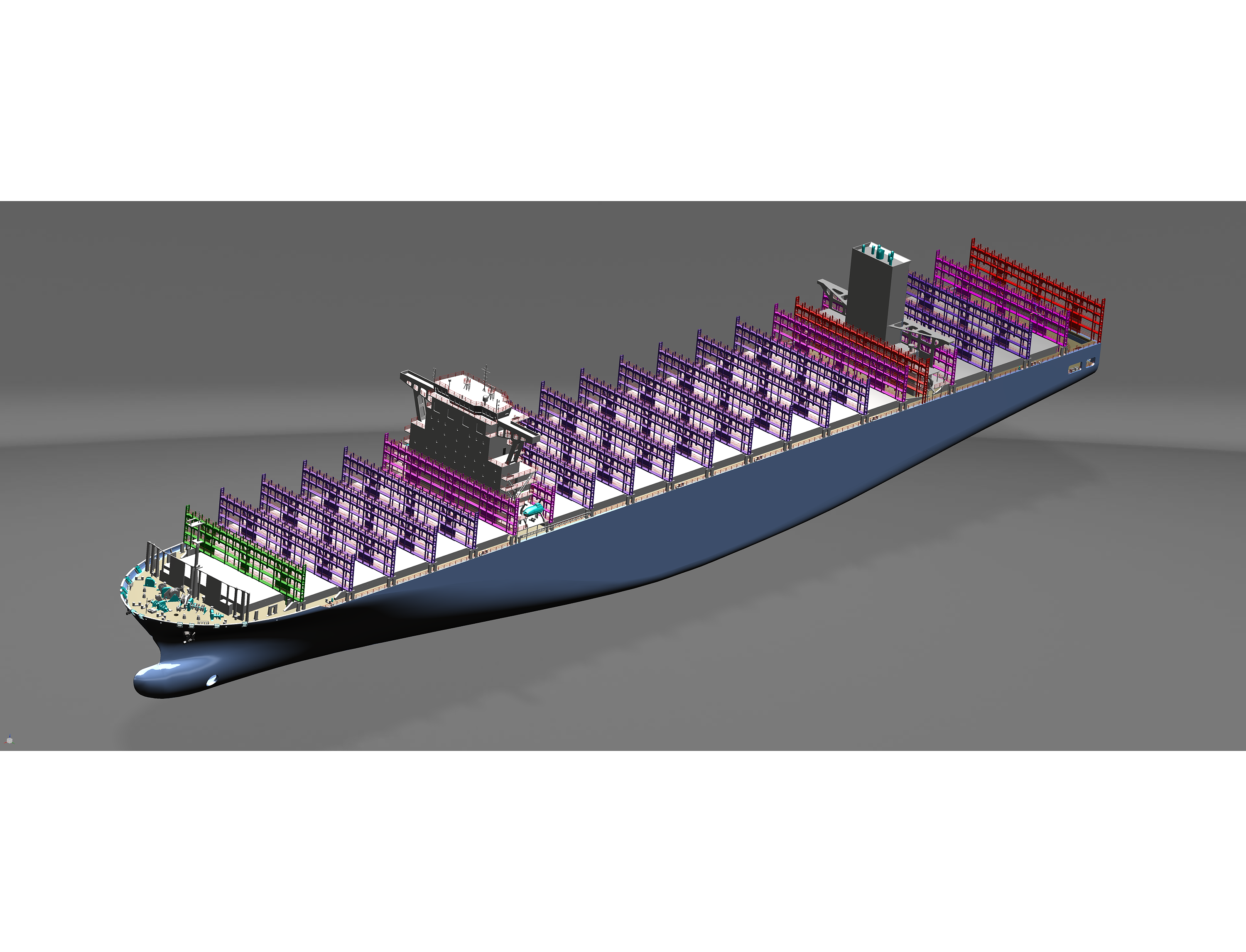 集装箱船三维模型