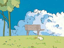 带着画笔逛公园