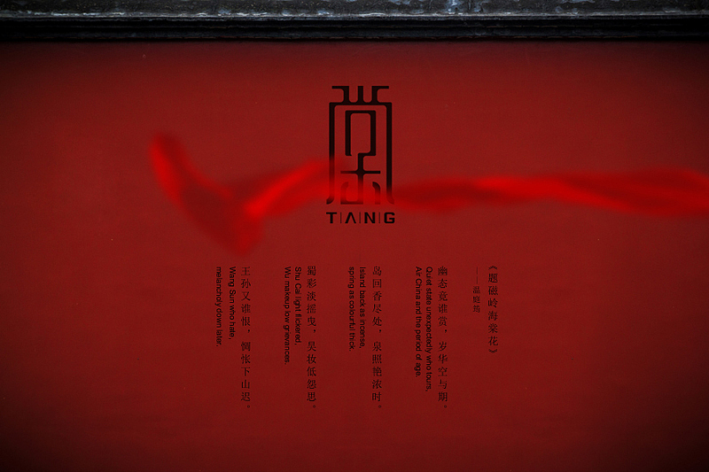 画外有曼妙佳人轻舞飞扬,一抹妩媚的红飘入画中~