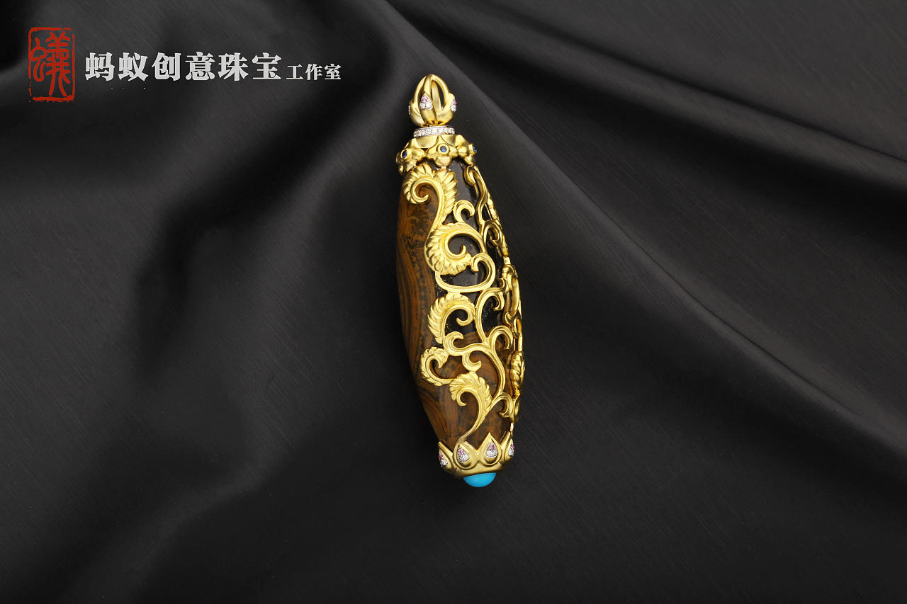 蚂蚁创意珠宝工作室西藏天珠吊坠