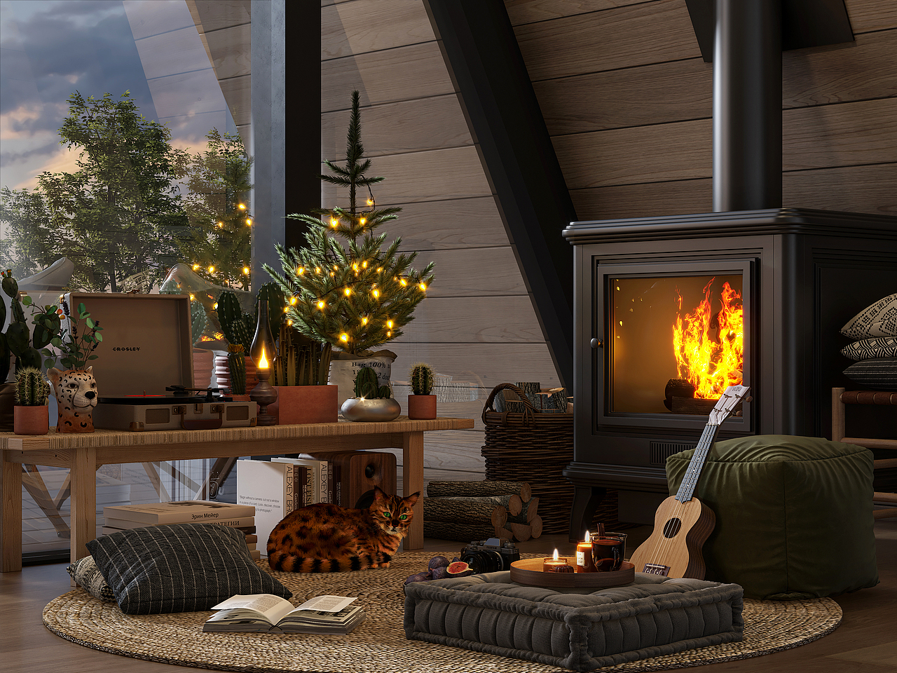 小木屋构思（图ZMjgxODIzMjY4） - 家装设计 - 站酷设计师巴拉巴拉奥特曼原创素材 - 站酷ZCOOL