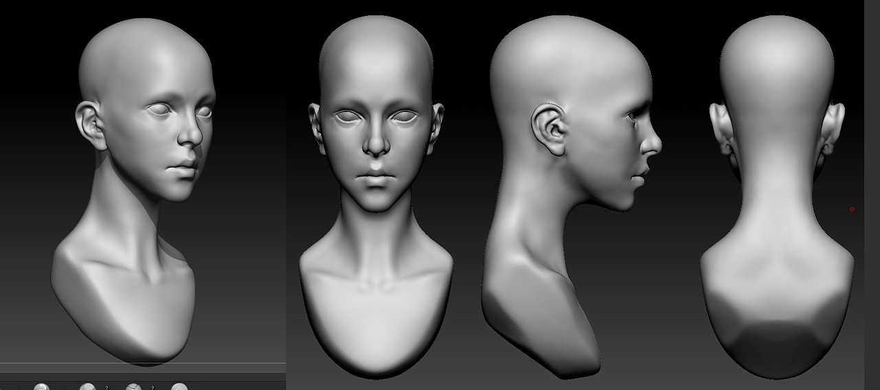 zbrush人体雕刻练习