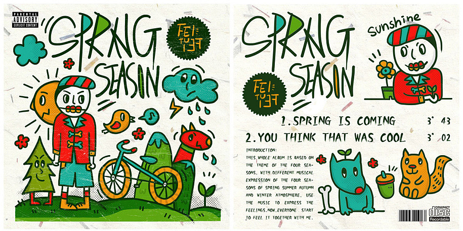 SPRING封面封底