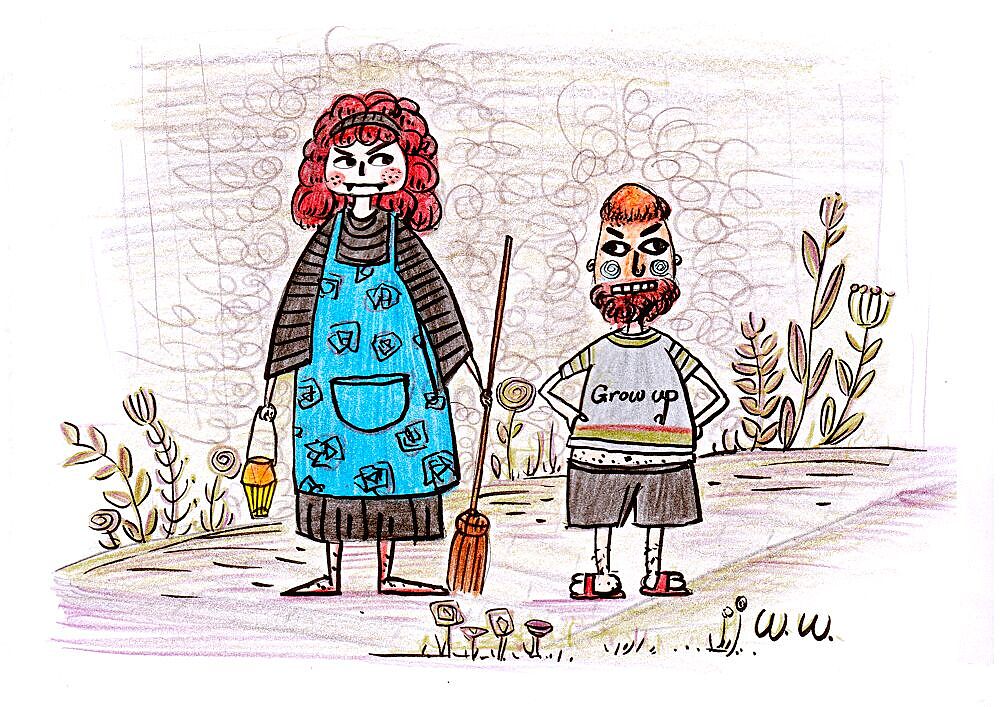 比波王子的故事(职场妈妈手绘插图)(图ZNTE3MjUyMDQ=) - 儿童插画 - 站酷设计师wendysos原创素材 - 站酷ZCOOL
