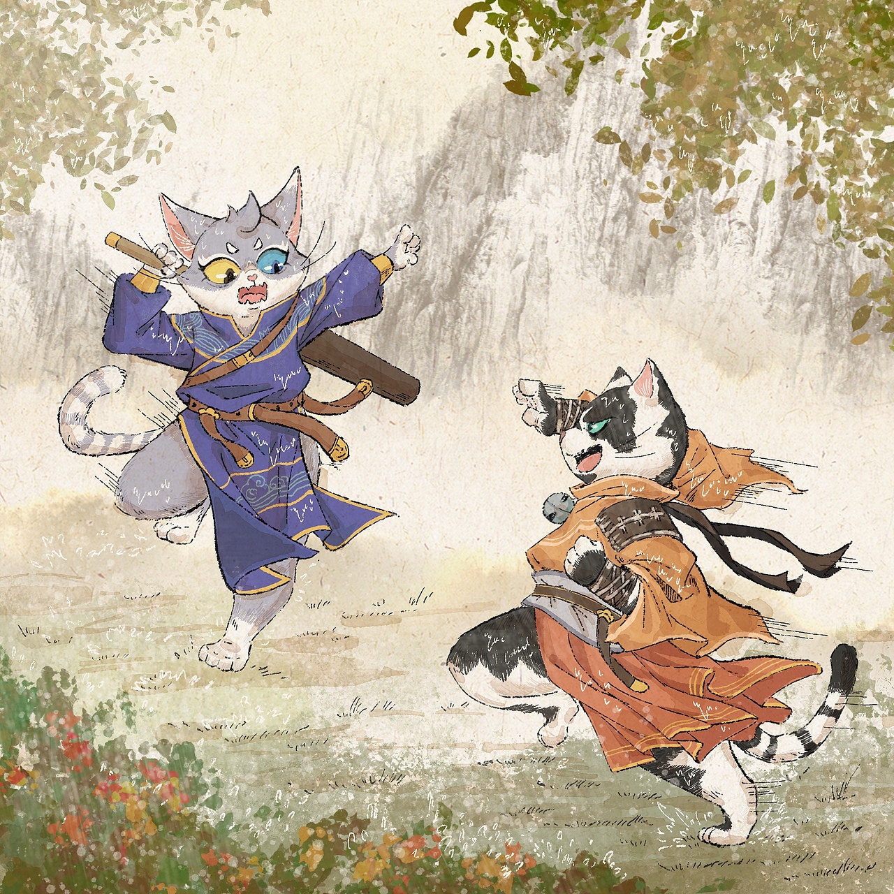 《喵堂之上》小说插画汇总