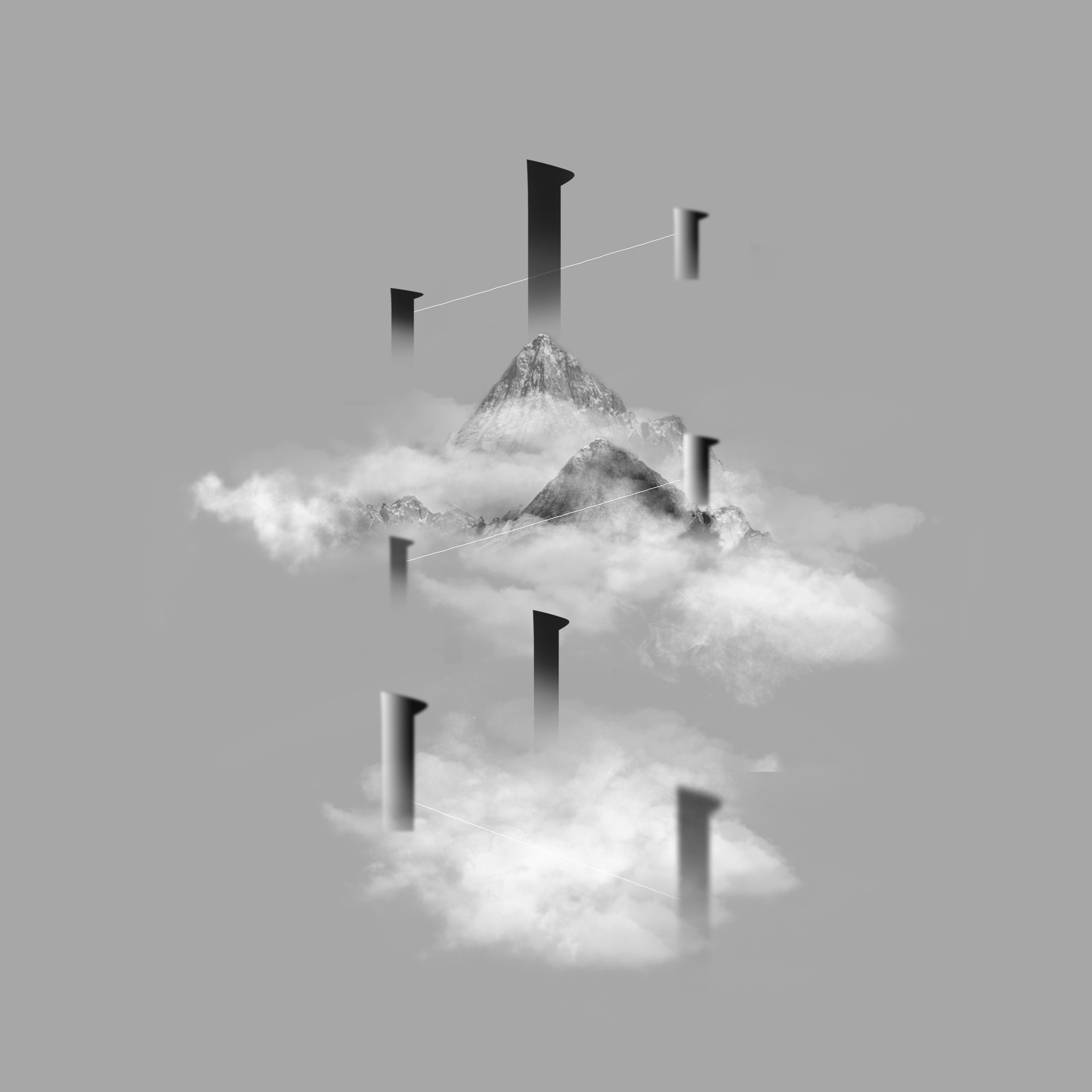 临摹很喜欢的一首歌《出山》封面