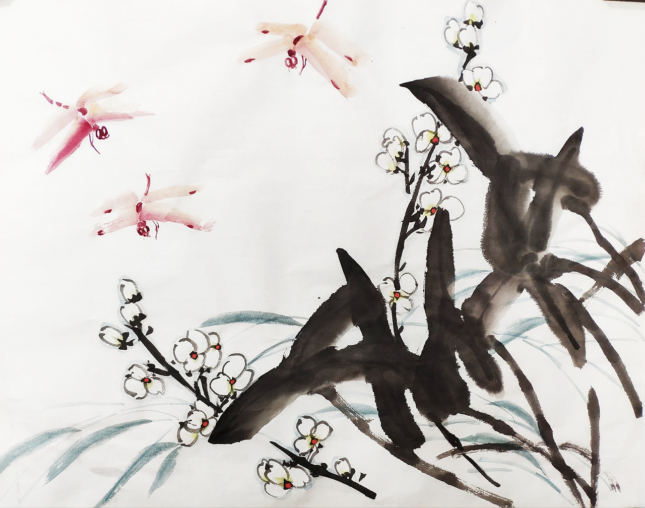 写意花鸟（图ZMTY2NTk2NjIw） - 绘画 - 站酷设计师一只有思想的猫原创素材 - 站酷ZCOOL