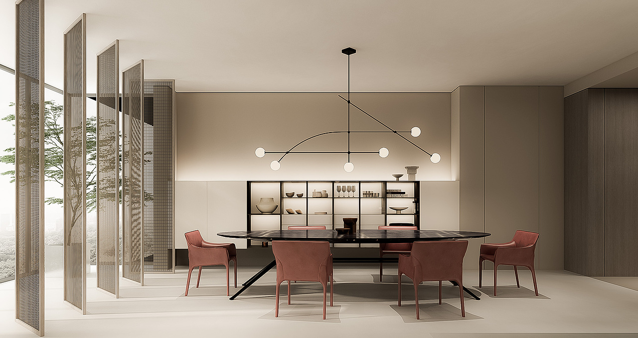 意式极简风格 施工图 效果图