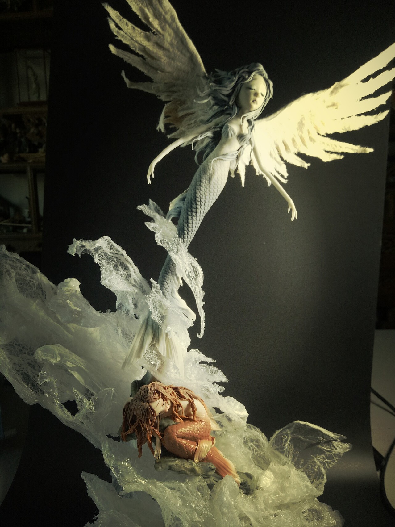 美人鱼的忧伤吉成面塑作品