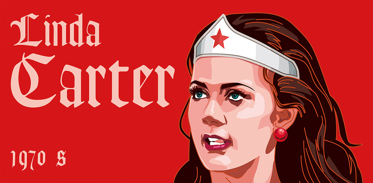 神奇女侠 Linda carter（图ZODA0NjUwODQ=） - 商业插画 - 站酷设计师Liuzim原创素材 - 站酷ZCOOL