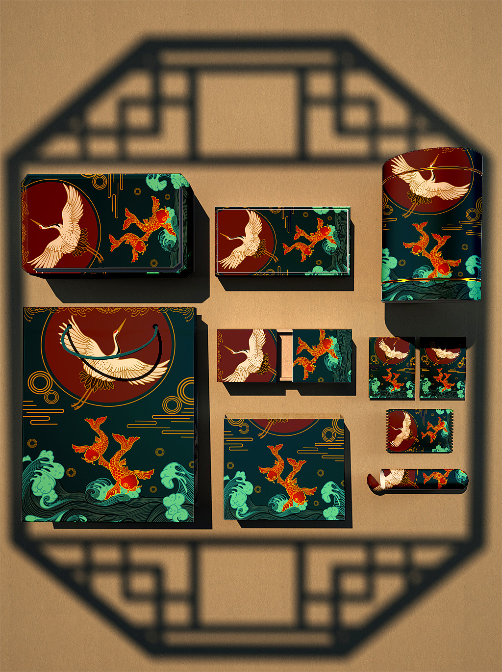 中国风插画包装设计