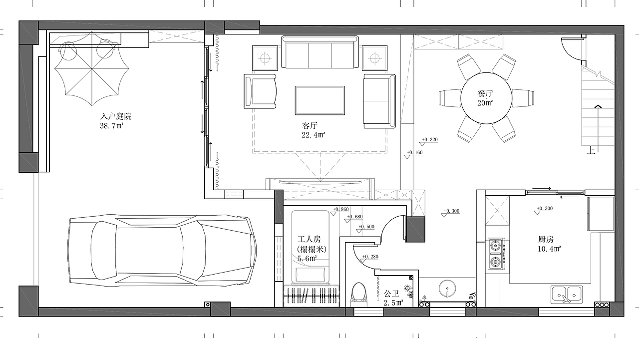 广州220㎡联排别墅旧屋改造设计（图ZMjgyOTY4MjEy） - 家装设计 - 站酷设计师意匠工作室原创素材 - 站酷ZCOOL