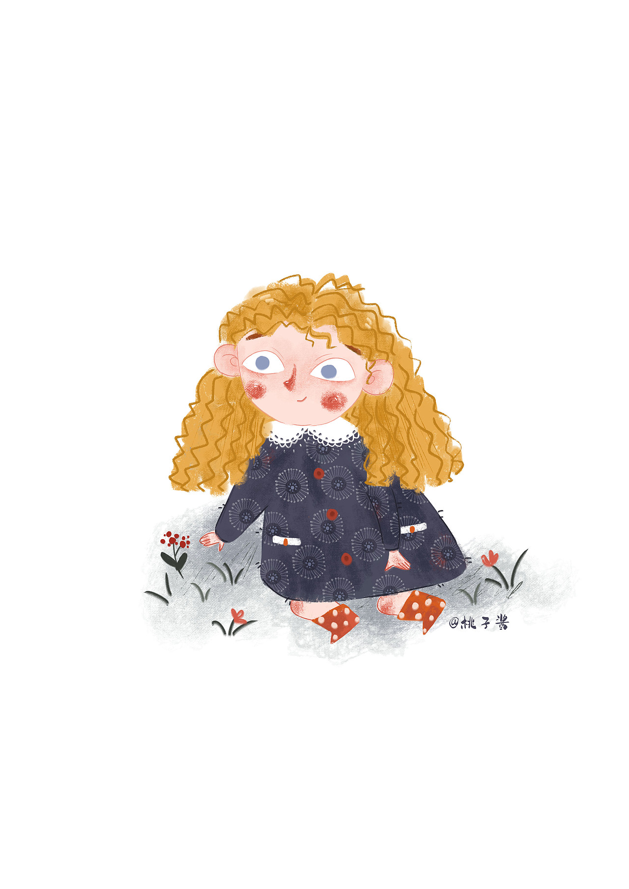 今天你带伞了吗（图ZMTQ3MzA5OTAw） - 儿童插画 - 站酷设计师桃子酱插画原创素材 - 站酷ZCOOL