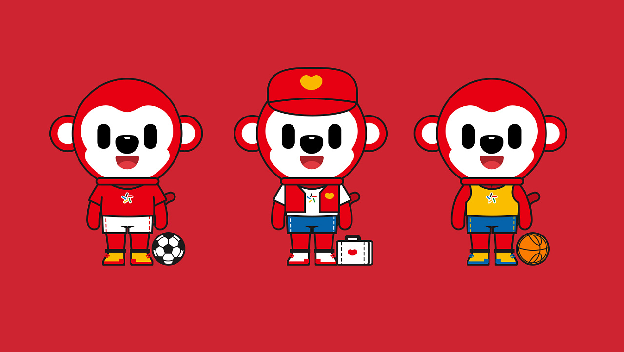 体彩吉祥物设计猴小益