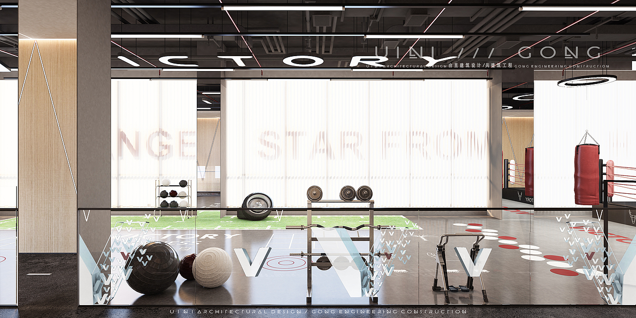 【由里建筑设计】广州威客健身房