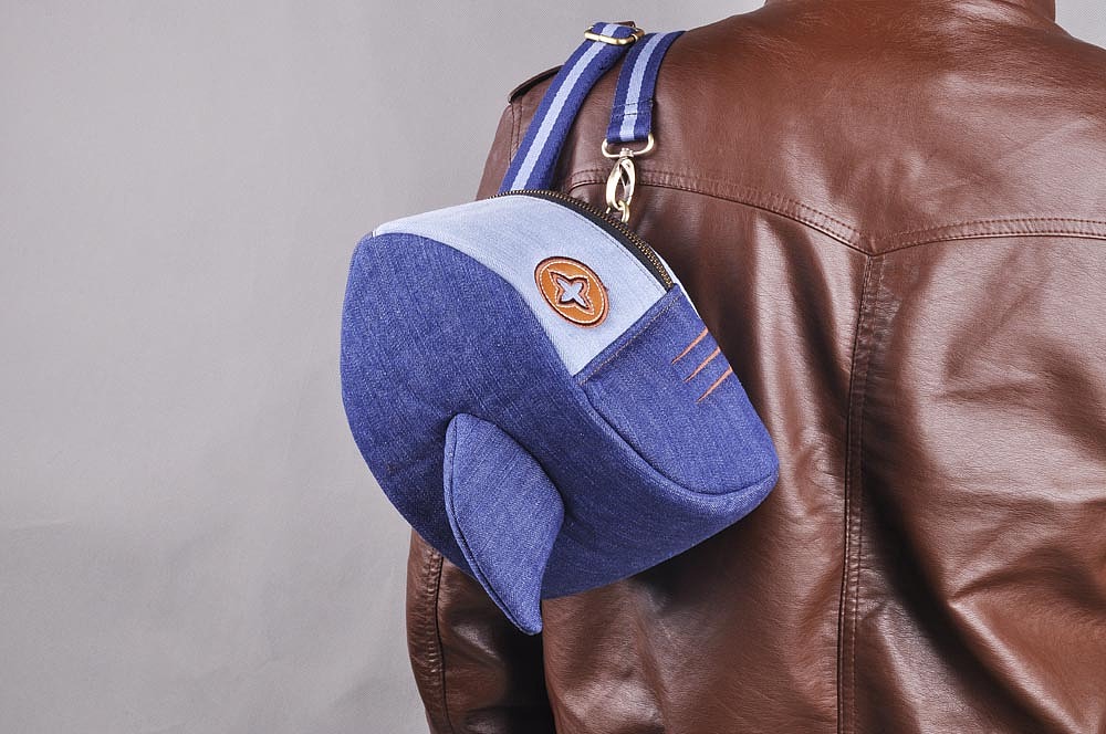 鲨鱼包包制作2，3—鲨鱼单肩小包&鲨鱼胸包