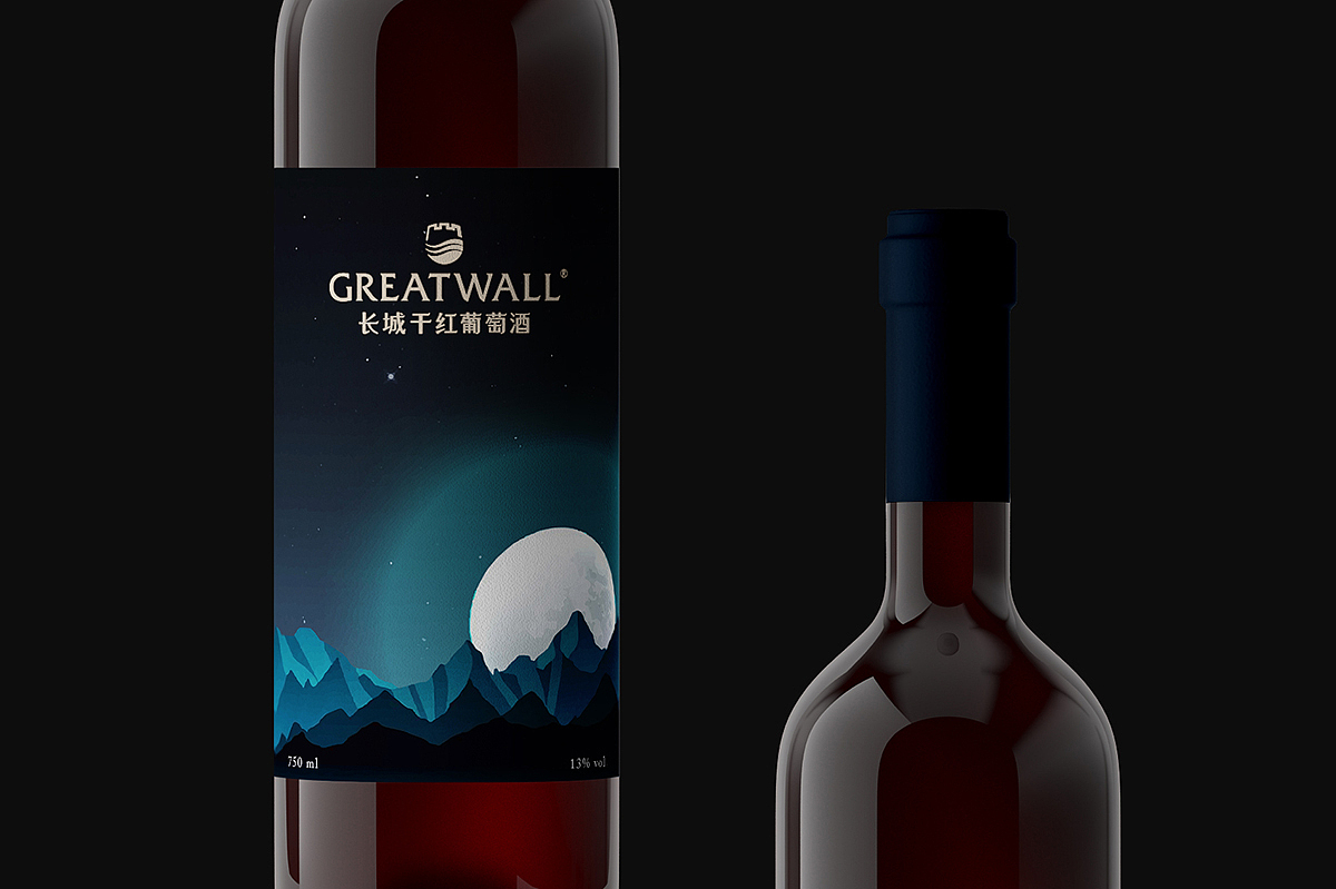 长城干红葡萄酒包装设计